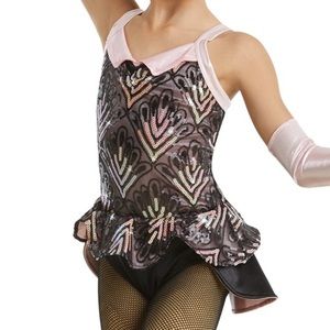 Weissman Dance Costume Style ‘Ain’t She Sweet’ NEW Child Large Pink & Black